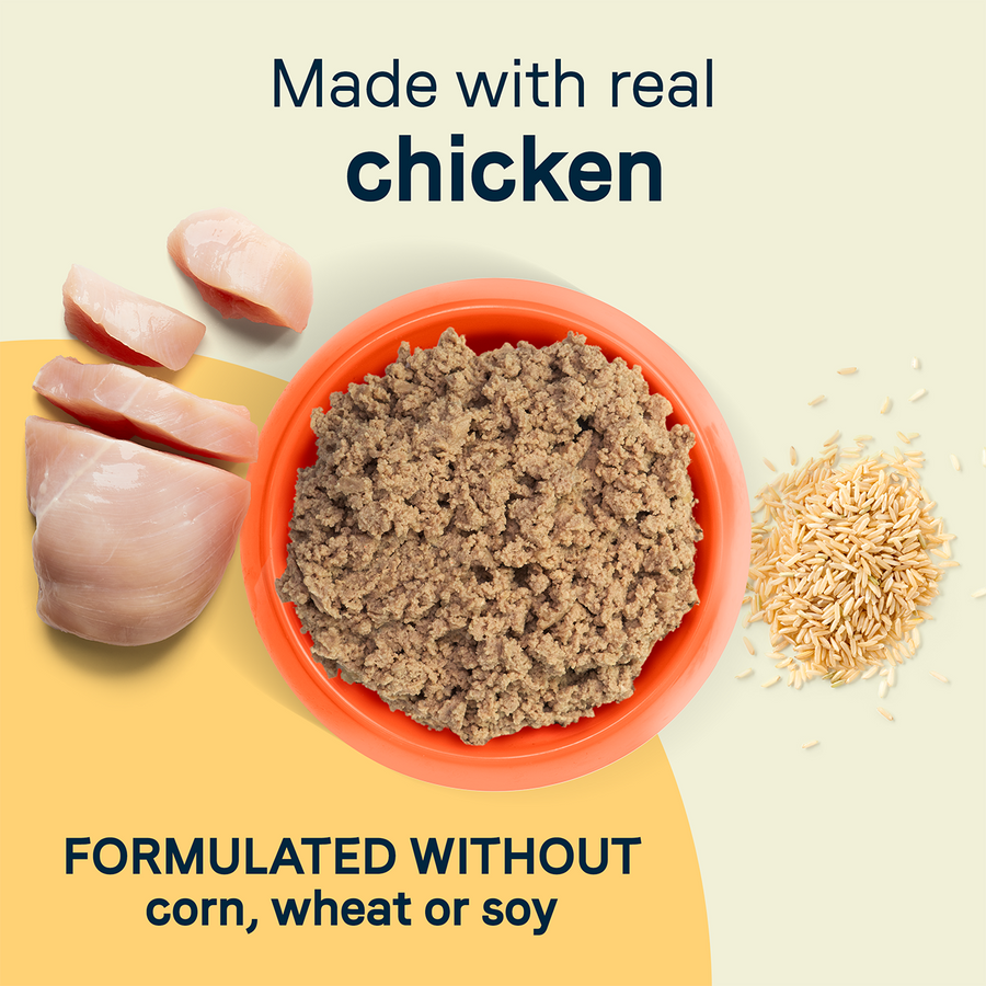 Made with Real Chicken , formulated without soy, corn, wheat or soy Canidae All Life Stages Chicken and Rice Canned Dog Food