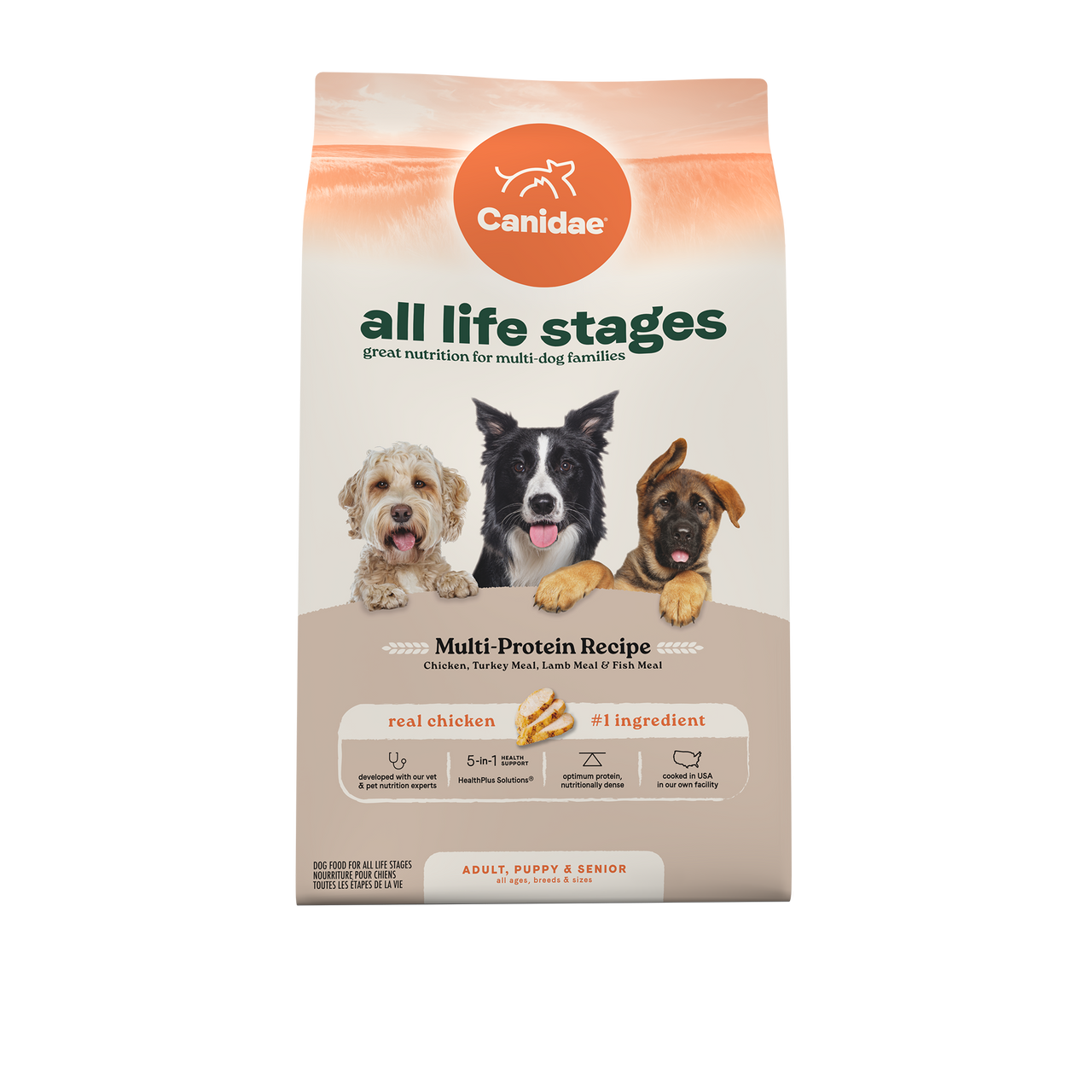 canidae dog food vs fromm Canidae All Life Stages Dry Dog Food, Multi-Protein Recipe, 5 Lbs