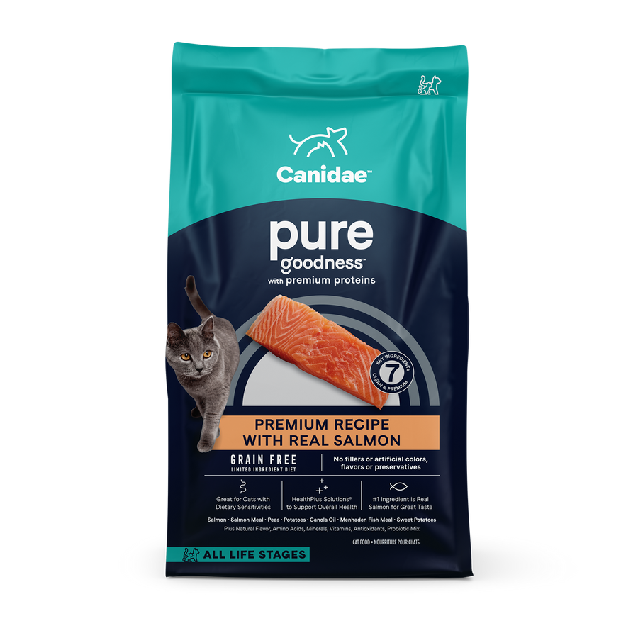 Canidae Grain Free PURE Sea Dry Cat Food 10lbs, Front Bag