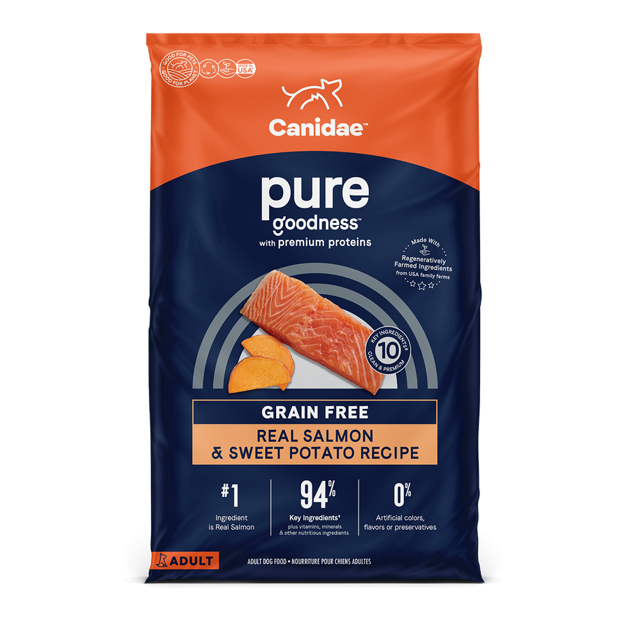 Canidae PURE Grain Free Salmon Sweet Potato Recipe Dry Dog Food