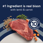 #1 Real Ingredient is real bison with lentil & carrot in Canidae PURE Grain Free Bison, Lentil and Carrot Recipe Dry Dog Food