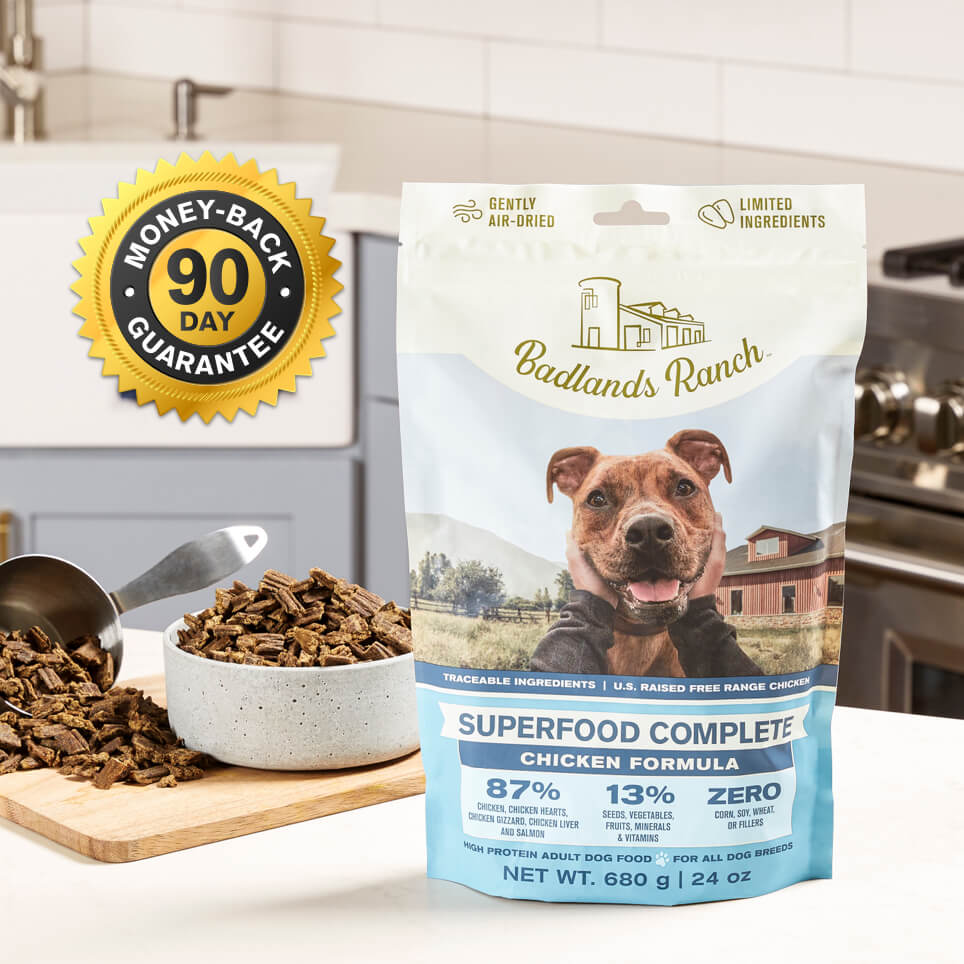 Badlands Ranch Air Dried Superfood Complete Chicken Formula Dog Food