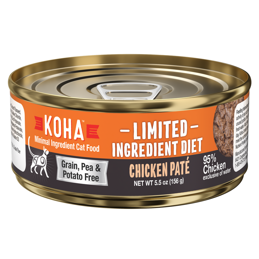 KOHA Grain & Potato Free Limited Ingredient Diet Chicken Pate Canned Cat Food