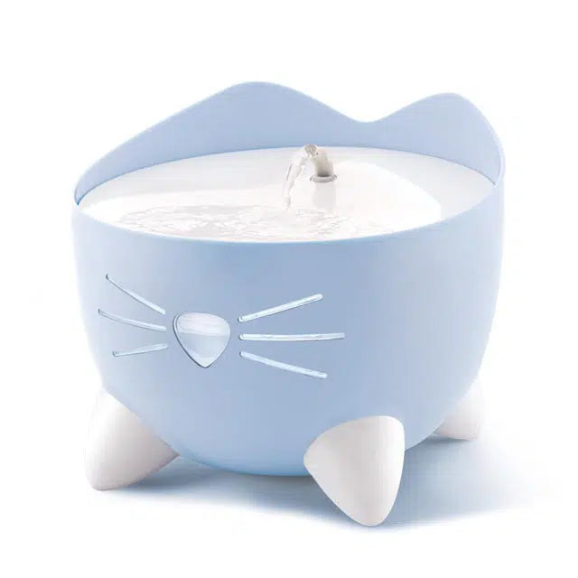 Catit PIXI fountain BLUE has a unique spout accessory that stimulate your cat to drink more
