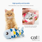 Removable fabric cover made of cat-friendly materials of Catit Groovy Fish Cat Toy