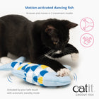 Motion activated dancing Catit Groovy Fish Cat Toy in 3 movement modes