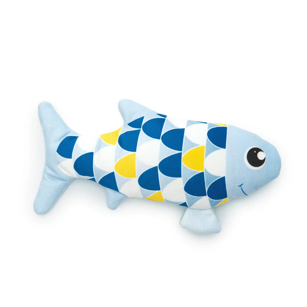 Front of Catit Groovy Fish Cat Toy Blue
