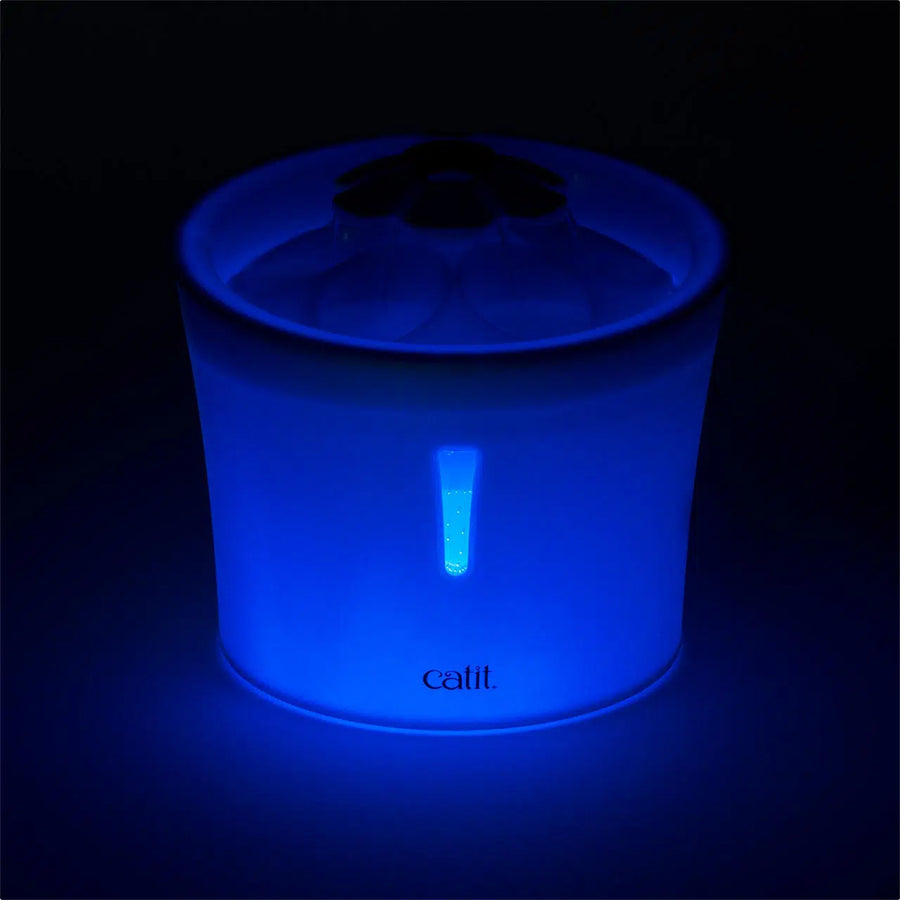 Catit LED Flower Fountain for Cats in the dark. 