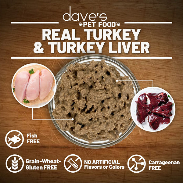 Dave's Naturally Healthy 95% Meat Turkey & Turkey Liver