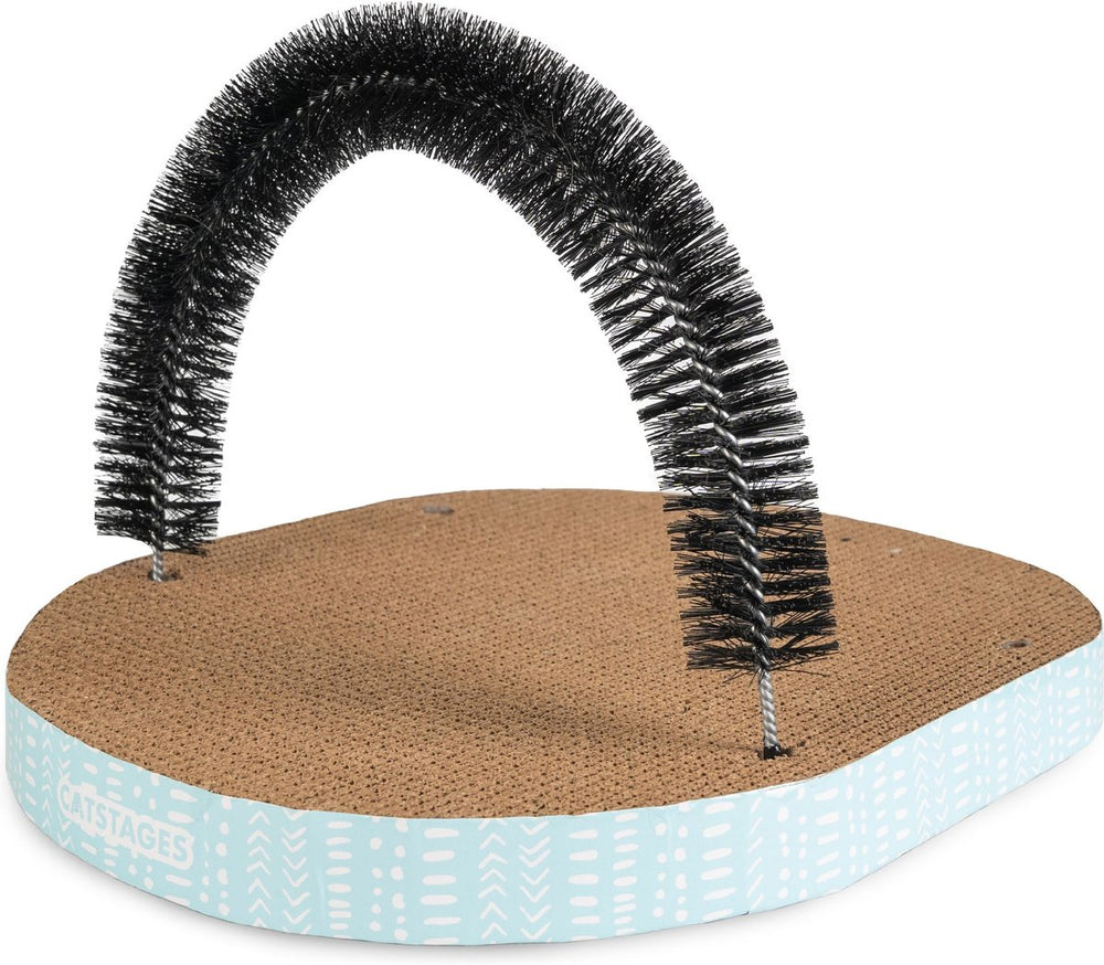 Catstages Scratch & Groom Scratch Pad & Grooming Brush Cat Toy.