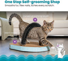 Features of Catstages Scratch & Groom Scratch Pad & Grooming Brush Cat Toy