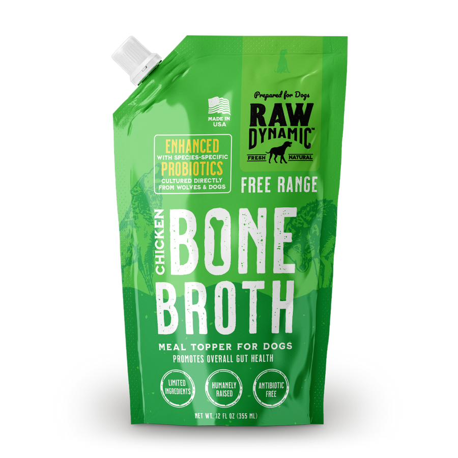 Raw Dynamic Frozen Chicken Bone Broth For Dogs