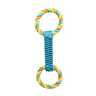 Chomper Balistic Weave with Rope Tugs Dog Toy Blue
