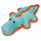 Chomper Gladiator Tuff Alligators Dog Toy Blue