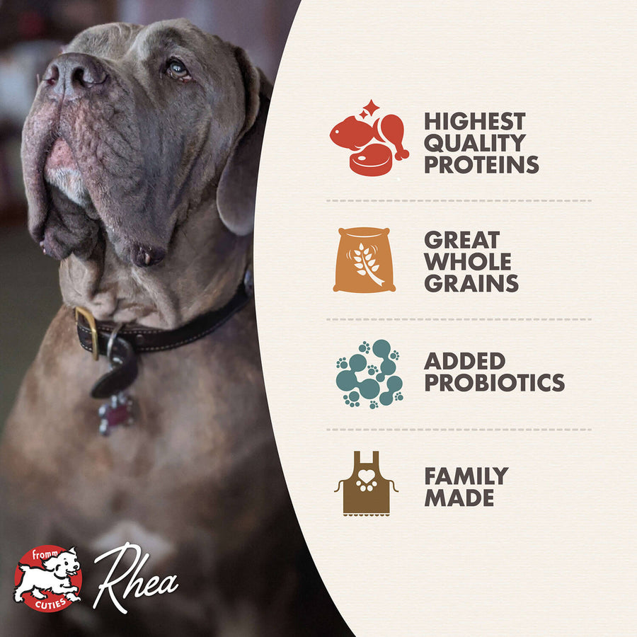 * Highest Quality Proteins
* Great Whole Grains
* Added Probiotics
* Family Made
