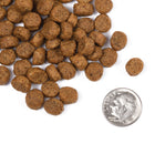 A size for every dog. Kibble approximately 2/3rds size of a dime.