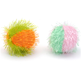 Coastal Turbo Fuzzy Balls Cat Toy 2 colored