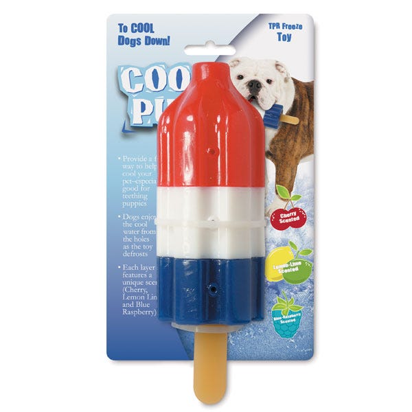 Cool Pup Rocket Pop Freezable Dog Toy 