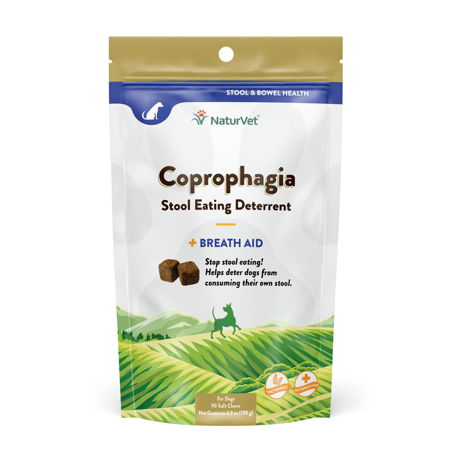 NaturVet Coprophagia Stool Eating Deterrent Plus Breath Aid Soft Chews for Dogs