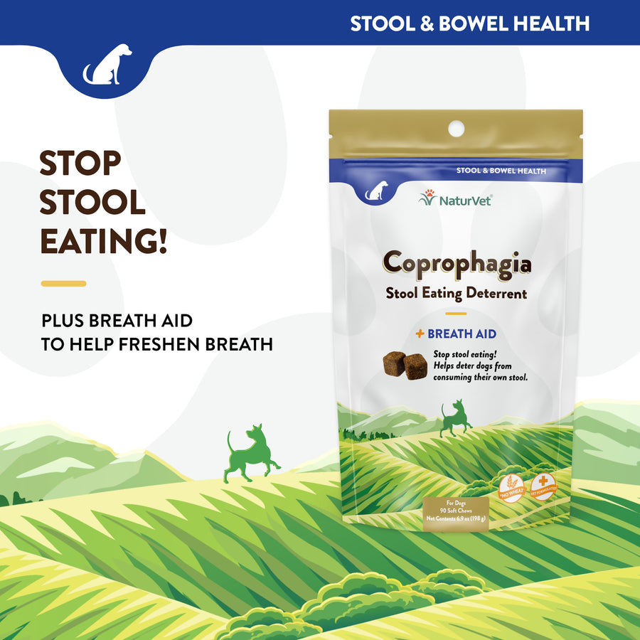 NaturVet Coprophagia Stool Eating Deterrent Plus Breath Aid Soft Chews for Dogs