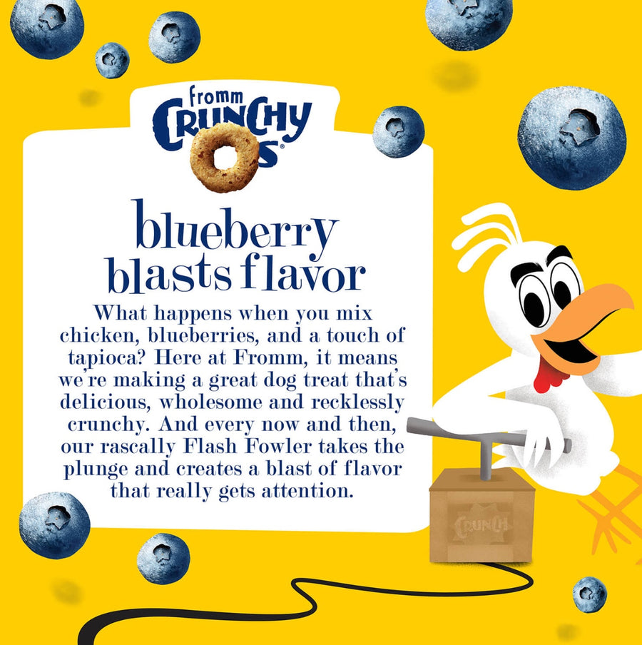 Blueberry blasts flavor.