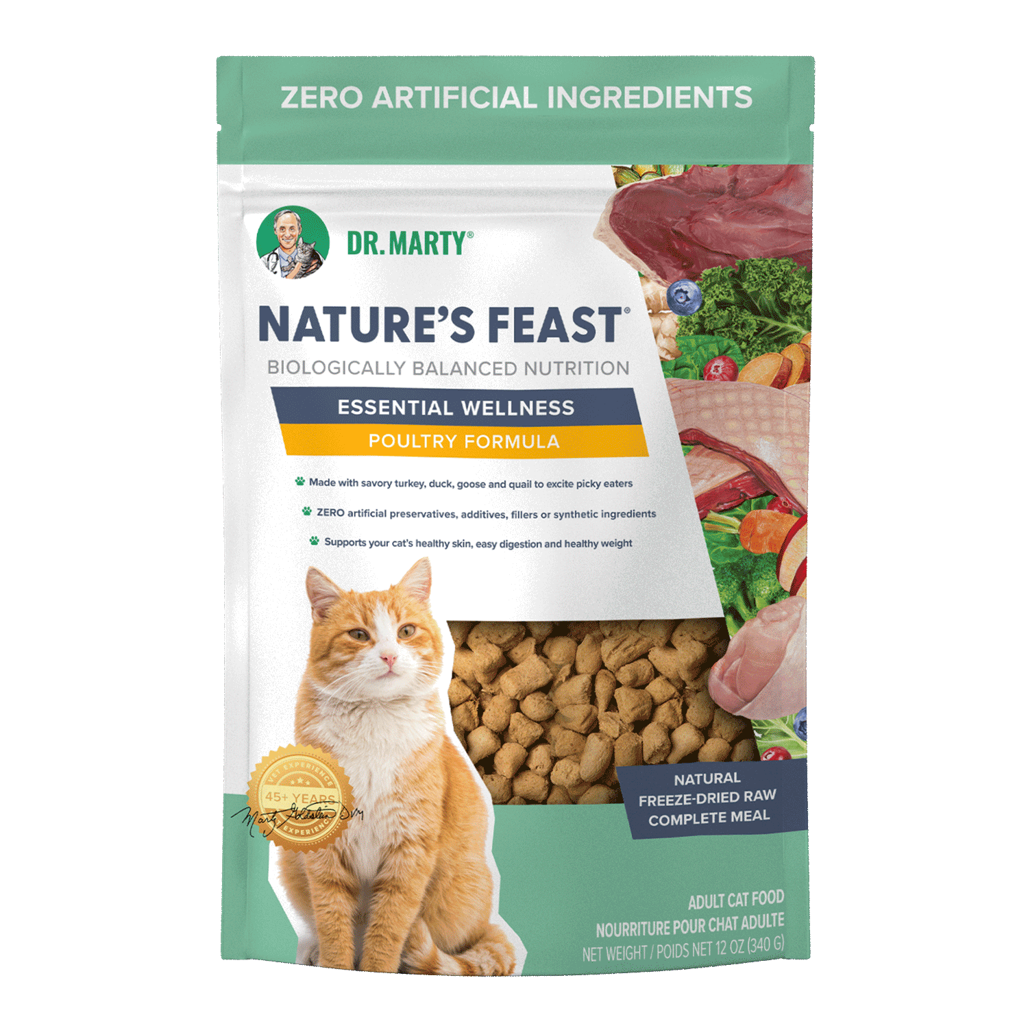 Dr. Marty Nature's Feast Essential Wellness Poultry Freeze-Dried