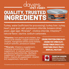Dave's Naturally Healthy 95% Meat Turkey & Turkey Liver Ingredients