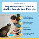 *Help reduce & prevent Plaque
*Helps reduce & prevent Tartar.
*Helps treat Bad Breath
*Improves overall Health