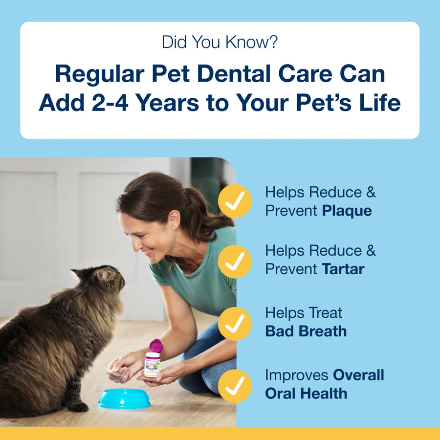 *Help reduce & prevent Plaque
*Helps reduce & prevent Tartar.
*Helps treat Bad Breath
*Improves overall Health