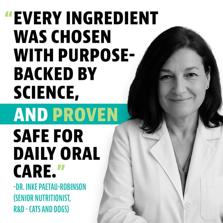 Every Ingredient was chosen with purpose-backed by science, and proven safe for daily oral care. 