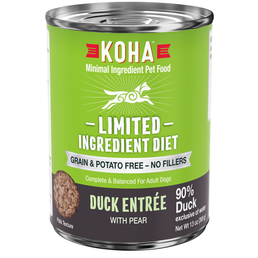 KOHA Grain & Potato Free Limited Ingredient Diet Duck Entree with Pear Canned Dog Food