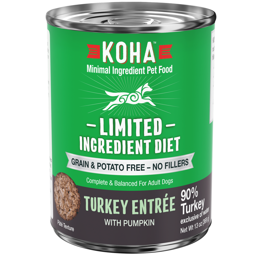 KOHA Grain & Potato Free Limited Ingredient Diet Turkey Entree with Pumpkin Canned Dog Food