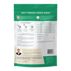 Back pouch of Dr. Marty Nature's Blend Sensitivity Select Freeze-Dried Dog Food