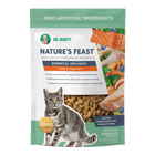 Front pouch of Dr. Marty Nature's Feast Essential Wellness Fish & Poultry Freeze-Dried Cat Food 12oz