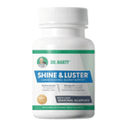 Front Bottle of Dr. Marty Shine & Luster Seasonal Allergy Support Dog Supplement 60 CT