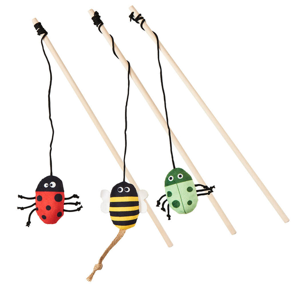 Bee & Bugs Ethical Pet Love the Earth Teaser Wand Cat Toy