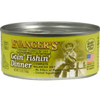 Front can of Evanger's Classic Recipe Grain Free Goin FIshin Dinner Canned Cat Food 5.5oz