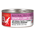 Front can of Evanger's EVX Restricted Diet: Senior & Joint Health Salmon Canned Cat Food 5.5oz