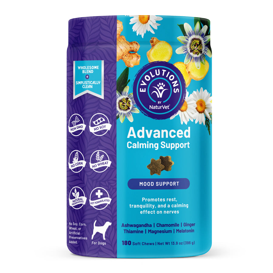 NaturVet Evolutions Advanced Calming Soft Chews for Dogs