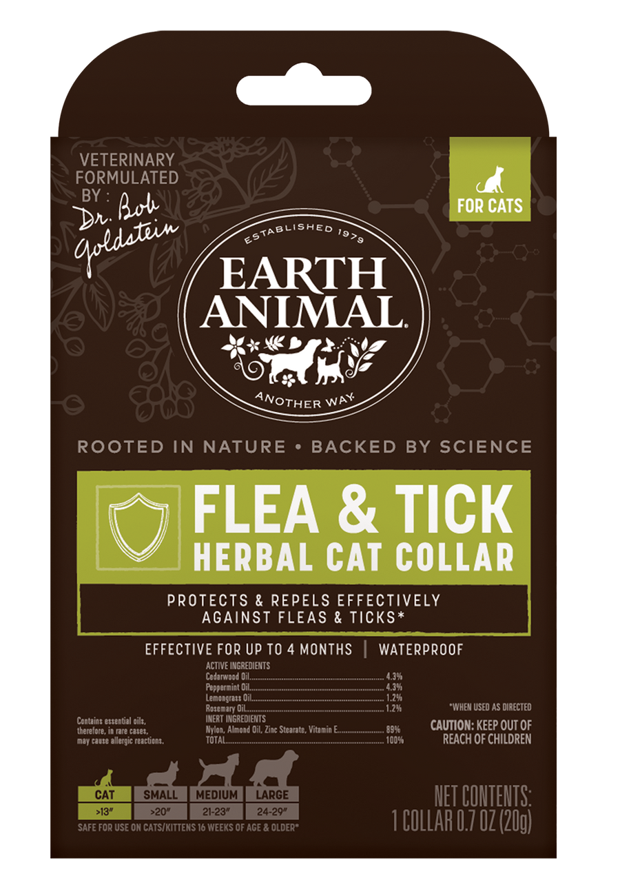 Earth Animal Flea & Tick Herbal Collar For Cats