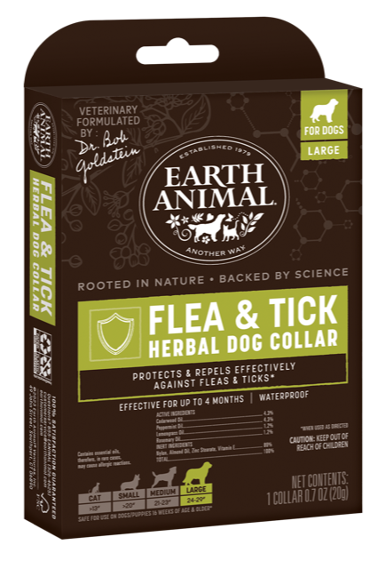 Earth Animal Flea & Tick Herbal Collar For Dogs & Puppies