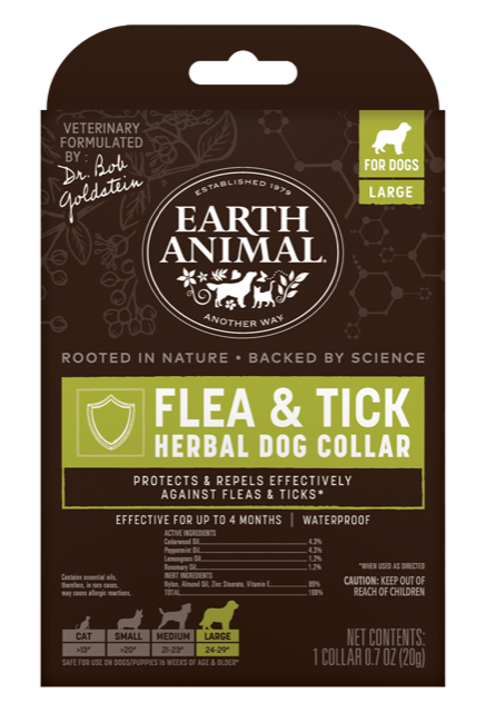 Earth Animal Flea & Tick Herbal Collar For Dogs & Puppies