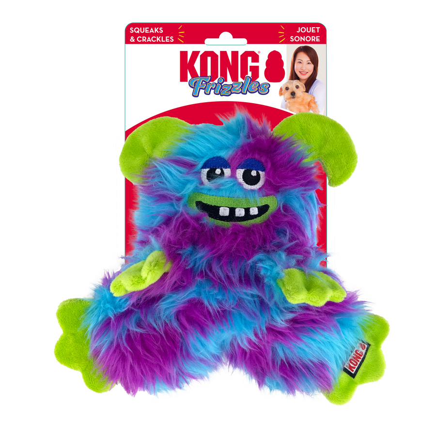 KONG Frizzles Razzle Plush Dog Toy