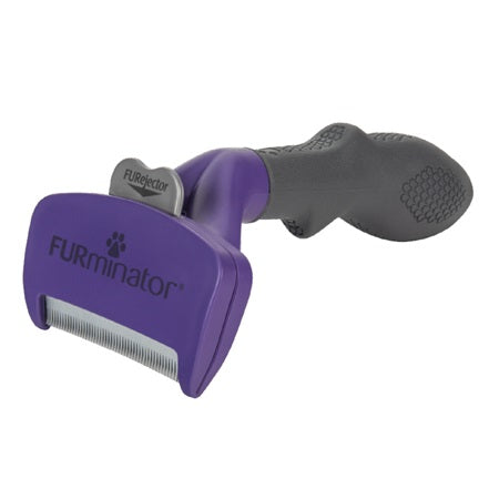 Side view of FURminator Undercoat Deshedding Short Hair Cat Tool 
