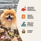 * Highest Quality Whitefish
* Great Whole Grains
* For All Breeds & Ages
* Family Made