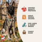 * Highest Quality Proteins
* Great Whole Grains
* For Large & Giant Breeds
* Family Made