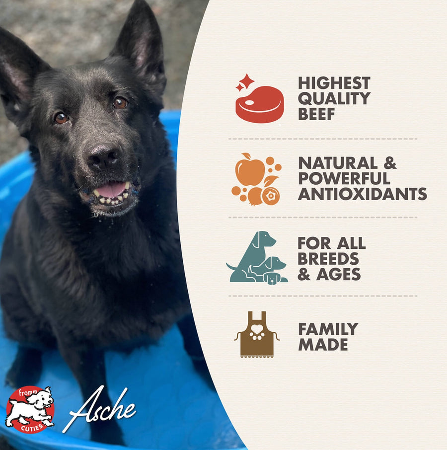 * Highest Quality Beef
* Natural & Powerful Antioxidants
* For All Breed & Ages
* Family Made