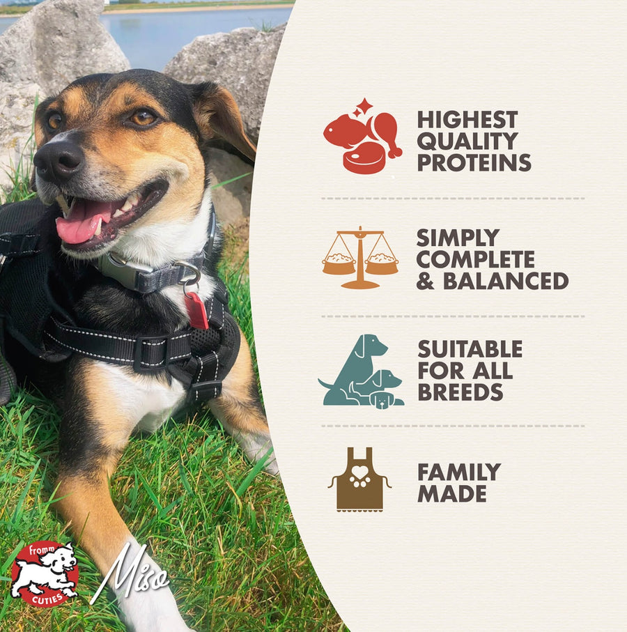 * Highest Quality Proteins
* Simply Complete & Balanced
* Suitable For All Breeds
* Family Made
