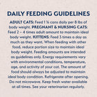 Feeding Guidelines for Natural Balance Original Ultra Chicken & Liver Pate. 