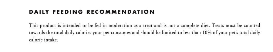 Fromm feeding guide for Tenderollies Bac'n Chedd-a-Rollie Flavor Dog Treat.